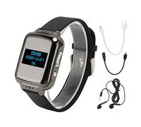 Cryfokt Voice Recorder Watch, Stereo Lossless Bluetooth 4.2 Hifi Eye Protection Screen with Pedometer E Book Timer Shutdown, for Meeting Running Cycling Fitness (16GB)