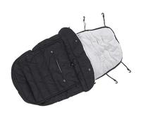 Cryfokt Warm and Cozy Universal Stroller Footmuff, Adjustable Locking Mechanism for Windproof Protection, Ideal Baby Pushchair Accessory, Cotton 40 X 85cm (Black)