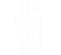 Cryfokt Watch O Ring Seal Washers Repairing Tool Kit for Watch Back Gasket, Durable Plastic Material, for Professional Repairers and Amateurs, with 49 Pcs