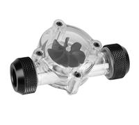 Cryfokt Water Cooling Indicator The 8 Impeller Design Improves Cooling Efficiency for Computer Water Systems (Black interface)