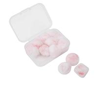 Cryfokt Wax Cotton Ear Plugs Soft Noise Reduction Earplugs for Sleep and Hearing Protection 6 Pairs Pink