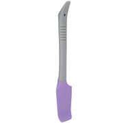 Cryfokt Wax Spatulas Silicone High Temperature Resistant Waxing Applicator, Bended Head Design for Scraping Wax, Non-Slip Handle, 1 Piece (Purple)