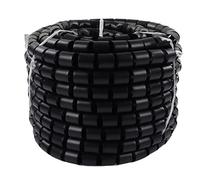 Cryfokt Wire Winding Tube Cable Manager and Alkali Resistant for Computer and Power Cables 1 Unit Black (Dia 42mm 20m)