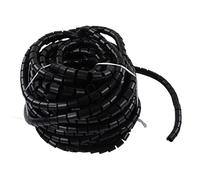 Cryfokt Wire Winding Tube Cable Manager and Alkali Resistant for Computer and Power Cables 1 Unit Black (Dia 32mm 30m)