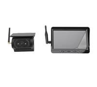 Cryfokt Wireless Backup Camera, Magnetic Solar No Wiring Installation 7in HD Display 1080P 150° Wide Angle Night Vision with Rechargeable Battery, for Truck Pickup Trailer RV