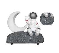 Cryfokt Wireless Bluetooth Speaker with LED Astronaut Design for Home Decoration and Night Light with FM Radio for Kids and Teens (Silver)