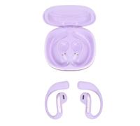 Cryfokt Wireless Noise Canceling Earhook Headset, Lightweight Earbuds for Studying, IMAX Sound for Clear Calls, PC ABS Material (Purple)