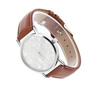 Cryfokt Women's Fashion PU Leather Strap Casual Style Analog Wrist Watch Butterfly Shape Design [Quartz Wrist Watch] Suitable for Gifting (Coffee)