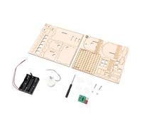 Cryfokt Wooden Automatic Toy with Infrared Detection | STEM learning aid, creative construction, durable design, battery powered operation, hands-on skills