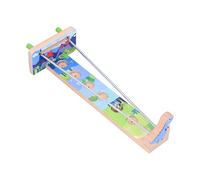 Cryfokt Wooden Balance Bead Toy Smooth Edges ParentChild Interactive Game for Toddlers Educational Wood Toy for Kids 13" (Dinosaur Pattern)