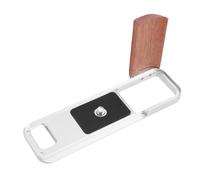 Cryfokt Wooden Grip Hand Grip Camera L Bracket for FUJIFILM X E5 - Lightweight Aerospace Alloy Arrow Storage Case L Plate for Filmmakers (Silver)