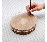 Cryfokt Woodworking Compass Tool, Transparent Acrylic Center Finder for Circle Center Finding, with Scale, for Instrument, Craft, and, 7.87" Diameter