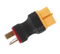 Cryfokt XT60 Female to Male T Adapter Plug, Lightweight and Sturdy Connector for Parallel Lithium Battery in RC Models, Made of Rubber and Plastic, 1 X Adapter Cable