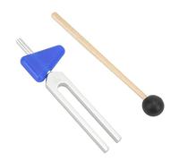 Cryfokt Yoga Tuning Fork, 528Hz Vibration Stress Relief Lightweight Portable 528Hz Tuning Fork Meditation with Stainless Steel Wood Construction Storage Bag for Yoga Meditation (528C)