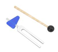 Cryfokt Yoga Tuning Fork, 528Hz Vibration Stress Relief Lightweight Portable 528Hz Tuning Fork Meditation with Stainless Steel Wood Construction Storage Bag for Yoga Meditation