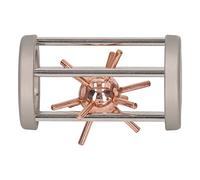 Cryfokt Zinc Alloy Trapped Spiked Ball Puzzle Entertaining Unlocking Toy for Home Office 7.5 X 4.3cm