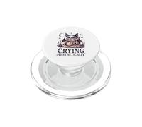 Crying Aesthetically Cute Pastel Bat PopSockets PopGrip for MagSafe