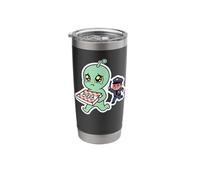 Crying Alien Pizza Thief Police Chase Stainless Steel Insulated Tumbler