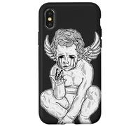 Crying Angel Butterfly Cherub Case for iPhone X/XS