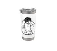 Crying Angel Cherub Cupid Stainless Steel Insulated Tumbler