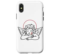 Crying Angel Statue Sleeping Minimal Case for iPhone X/XS