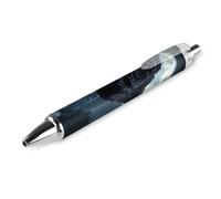 Crying Black Rose Moon Retractable Ballpoint Pen Black Ink Ball Point 0.5mm Smooth Writing Note Taking Accessories For Office 1 PCS