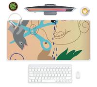 Crying Cartoon Face Desk Pad Gaming Mouse Mat Large with Non-Slip Rubber Base Smooth Face Mouse Pad XXL 80X40 CM Mousemat Office Desk Decor Office Gifts Gaming Mousepad for School Home