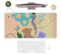 Crying Cartoon Face Desk Pad Large Mouse Mats for Desk with Non-Slip Rubber Base Smooth Face Mouse Pad 90X40 CM Gaming Mousemat Accessories for Boys Girls Gifts Mousepad XXL School Home Office Gaming