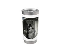 Crying Cat Thumbs Up Motion Front Door Stainless Steel Insulated Tumbler
