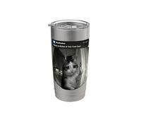 Crying Cat Thumbs Up Motion Front Door Stainless Steel Insulated Tumbler