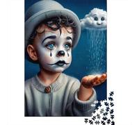 Crying Clown Child 1000 Pc Thickened Paper Puzzle Grown-Ups Relaxation Hobby Easy Store Engaging Brain Teaser 70x50cm/1000pcs