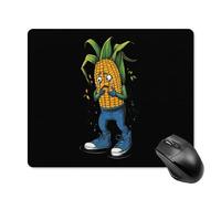 Crying Corn Printed Square Gaming Mouse Mat Soft Non-Slip Computer Game Mice Pad for Home Office Laptops