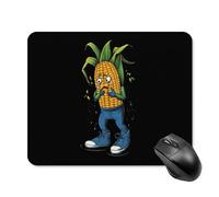 Crying Corn Printed Square Gaming Mouse Mat Soft Non-Slip Computer Game Mice Pad for Home Office Laptops