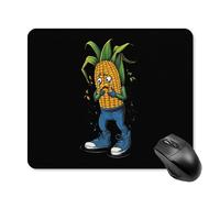 Crying Corn Printed Square Gaming Mouse Mat Soft Non-Slip Computer Game Mice Pad for Home Office Laptops