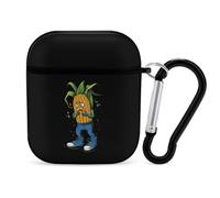 Crying Corn Stylish Printed Bluetooth Headset Protective Cover Compatible with AirPods 1/2 with Buckle