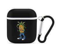 Crying Corn Stylish Printed Bluetooth Headset Protective Cover Compatible with AirPods 1/2 with Buckle