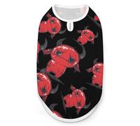 Crying Devil Print Pet Clothes T Shirt Pets Clothing Vests Tee Tops Dogs Costume Coat For Dog Cat S
