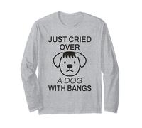 Crying Dogs Animal Meme Sad Dog Lovers Long Sleeve T-Shirt