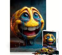 Crying Emoji with Realistic Features 1000 Piece Jigsaw Puzzles for Teenagers Logic Game Accurate Edge Hard Challenge Night Play (50x75cm)