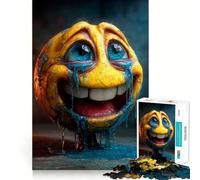 Crying Emoji with Realistic Features Jigsaw Puzzle for Adults 1000 Pieces Serene Game DownTime Game Pattern Build Xmas Gift (38x52cm)