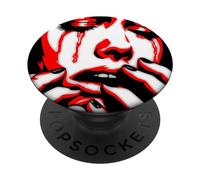 Crying Girl Horror Scene Sad Blackwork PopSockets Swappable PopGrip