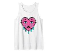 Crying Heart Tattoo - Traditional Old School Tattooed Inked Tank Top