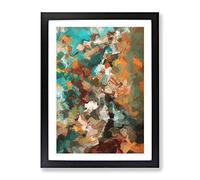 Crying In A Storm Abstract Framed Print | A3 Black Framed Wall Art | Ready to Hang | Abstract Landscape Picture | Living Room Bedroom Lounge Office