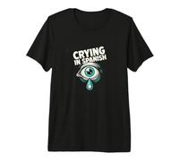 Crying in Spanish Bilingual Emotion Language Learning Premium T-Shirt