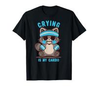 Crying is My Cardio Raccoon T-Shirt