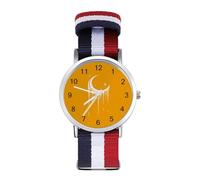 Crying Moon Casual Watches for Men Braided Strap Watch Fashion Wrists Accessories Boyfriend Father Gift