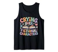 Crying Over Fictional Characters Book Reader - Tank Top