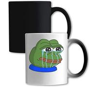 Crying Pepe The Frog Running Tears Color Changing Mug White