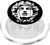 Crying Statue Blackwork Greek Mythology PopSockets PopGrip for MagSafe