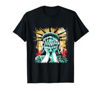 Crying Statue Of Liberty Covering Her Face America Man Woman T-Shirt